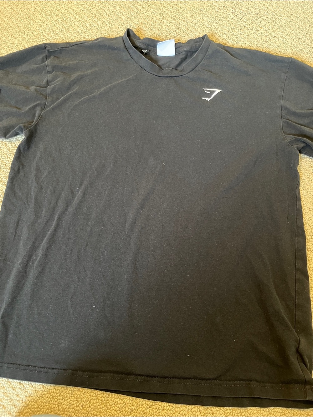 Gymshark Men's Black Crew Neck T-Shirt Small